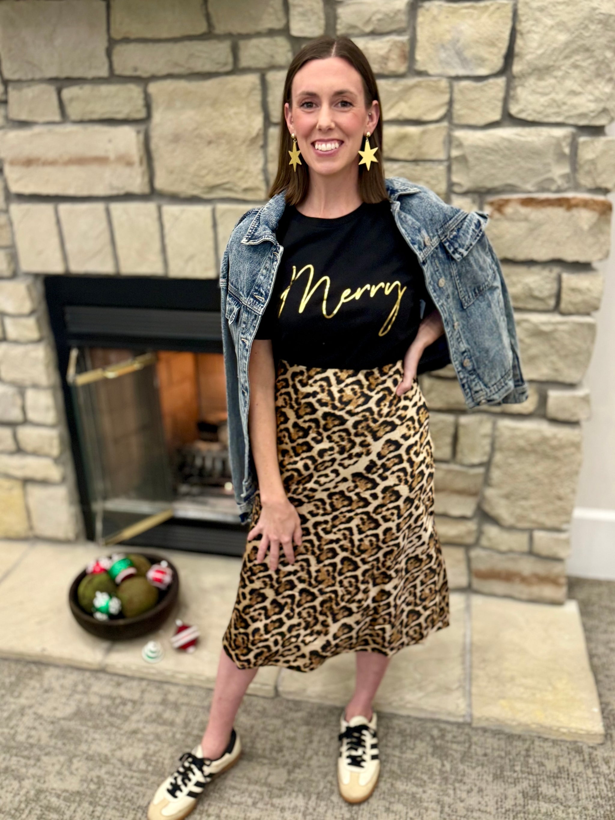 Leopard Printed Satin Skirt – Sorella Boutique